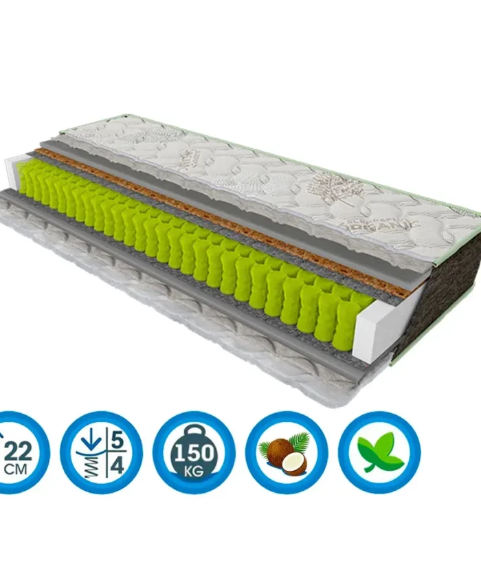 Orthopädische Matratze Sleep&Fly Organic VERSO