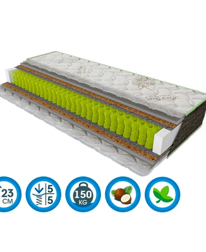 Orthopädische Matratze Sleep&Fly Organic OMEGA